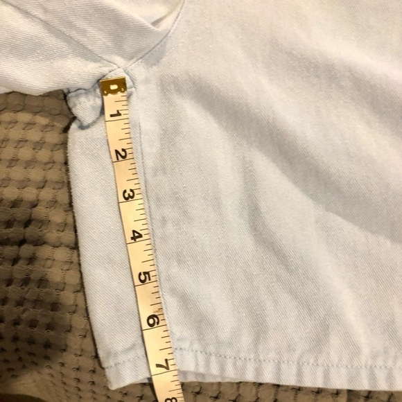 Moda Int. Baby Blue Vintage Short Overalls Medium - Picture 15 of 16